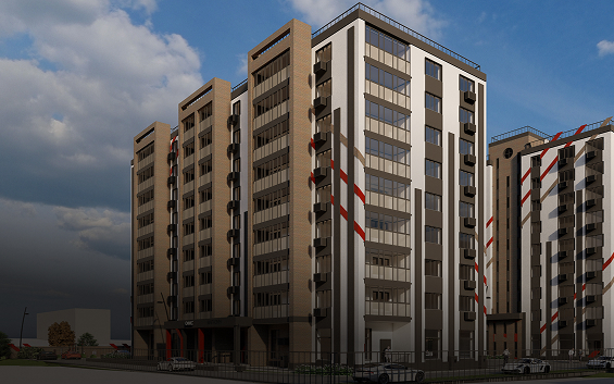 Фасад ЖК &laquo;Ледовый Парк&raquo; 