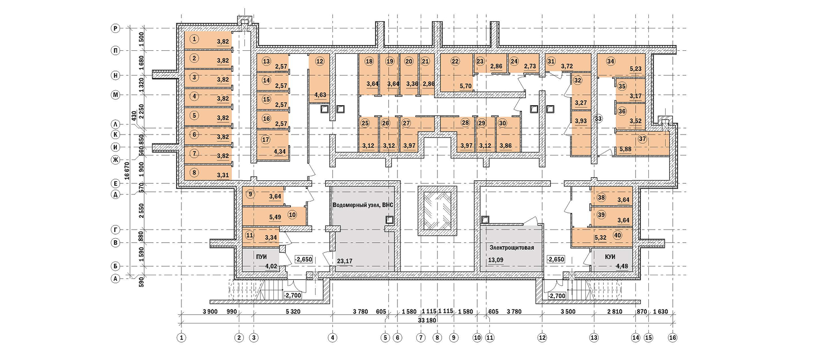 Кладовое помещение 2,5-5,8 м2 м² — уровень -1, ЖК Ледовый Парк
